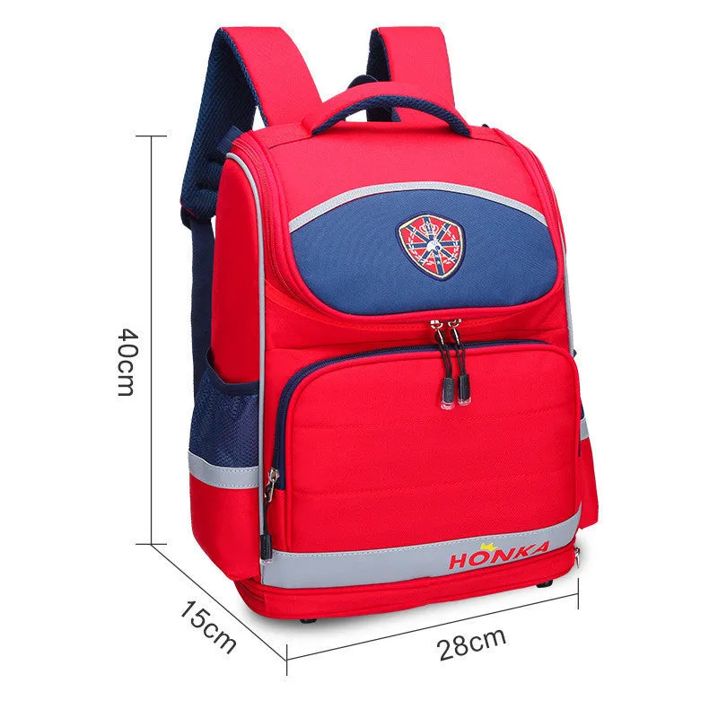 New Space schoolbag large capacity 36-55L Oxford cloth waterproof for primary school students colour Pink