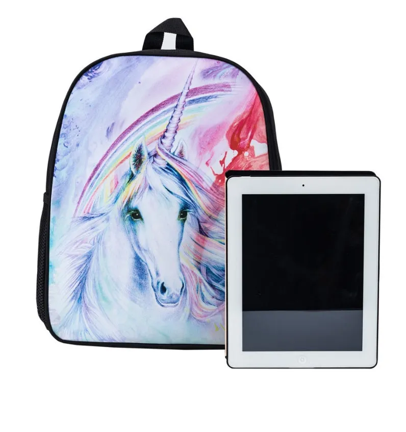 Jurassic dinosaur 3D print backpack 16 inch polyester school bag colour 1A