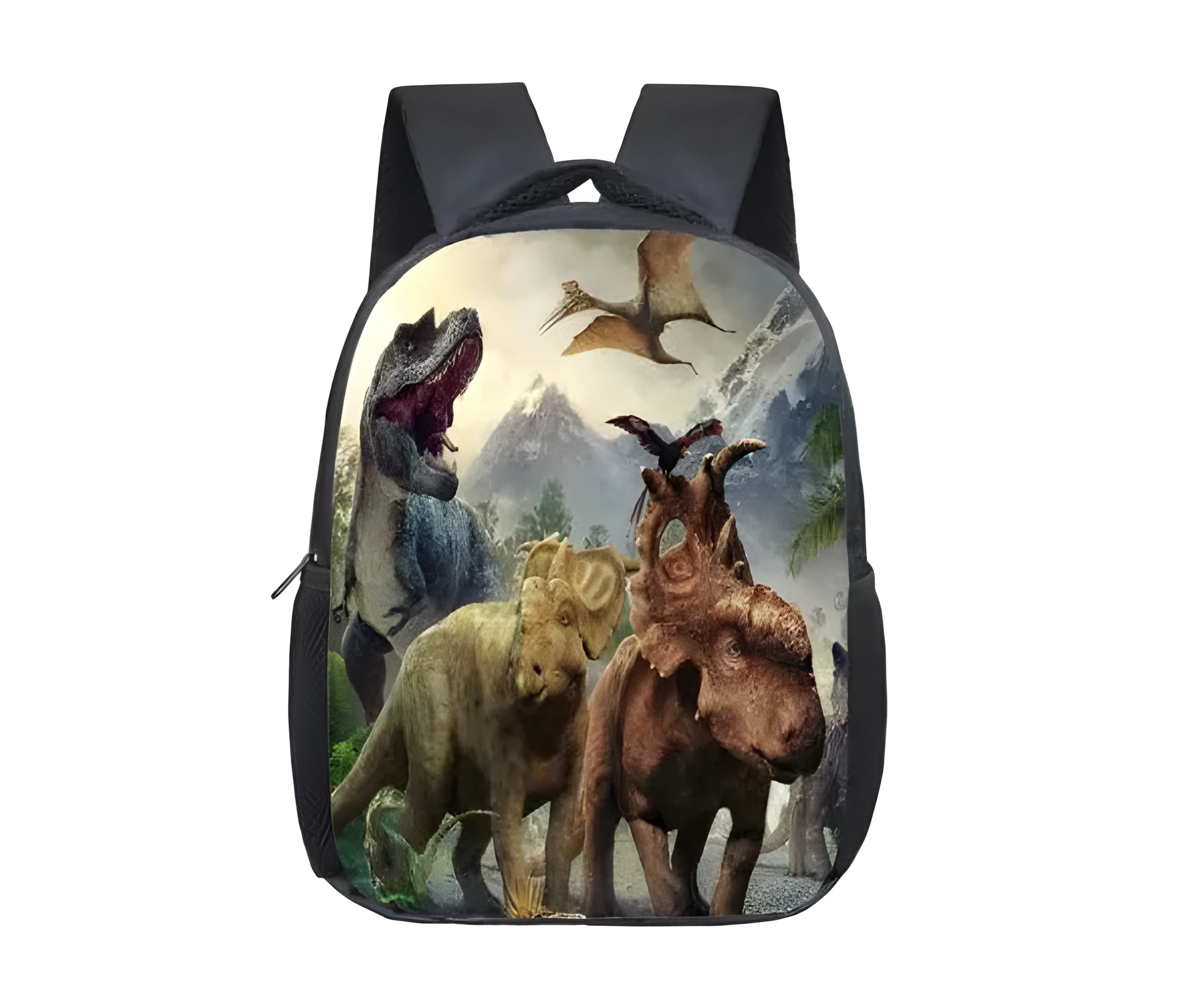 Jurassic dinosaur 3D print backpack 16 inch polyester school bag colour 1A