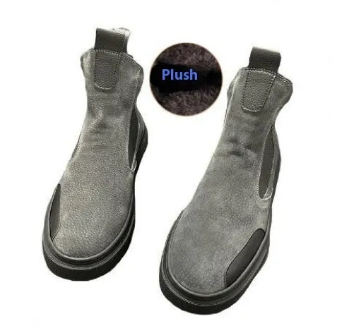 Thick bottom work shoes youth booties in black with PVC sole and front lace-up design