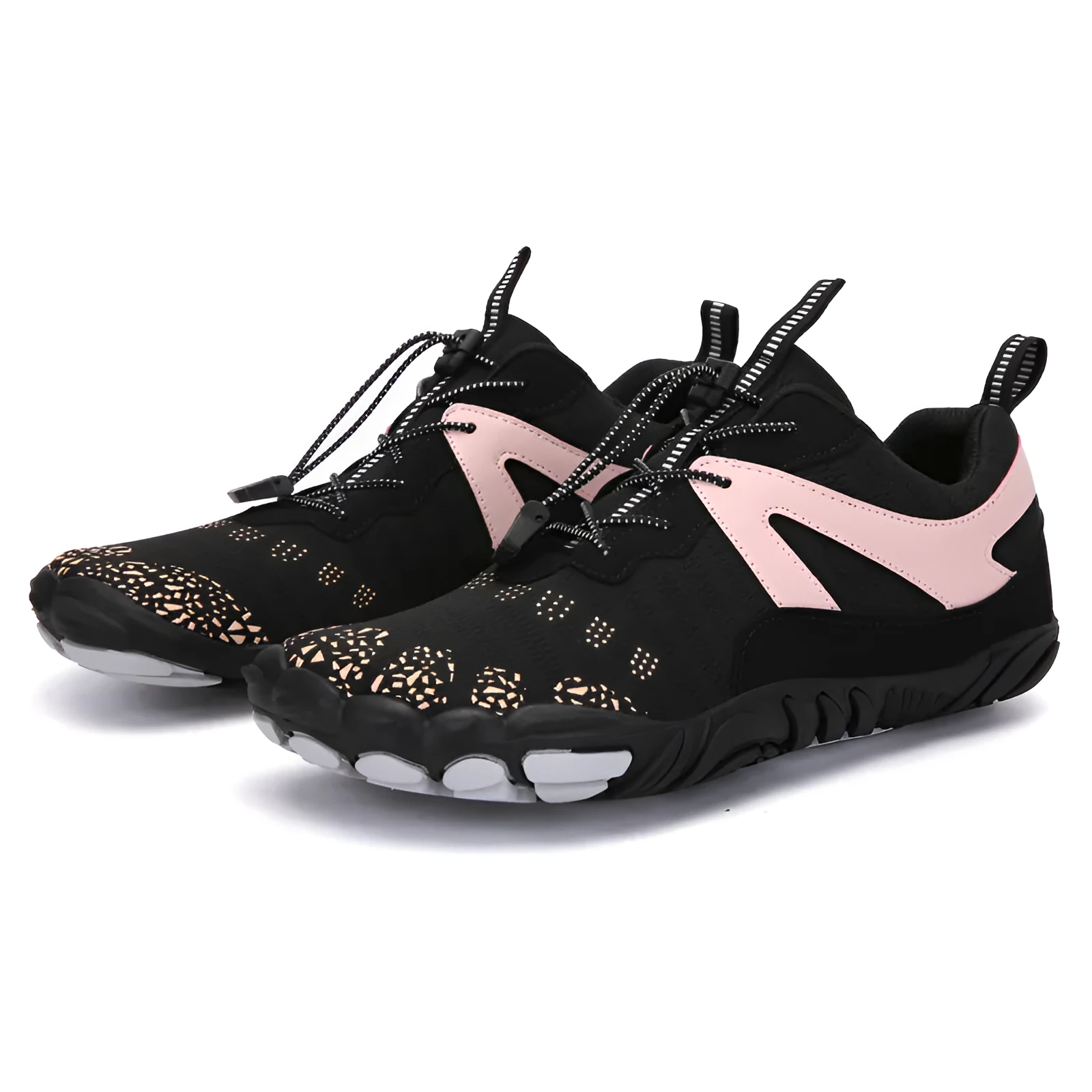 Men's air mesh running shoes in graffiti style with non-slip sole, available in multiple colour options including A-23 gray and A-26 blue