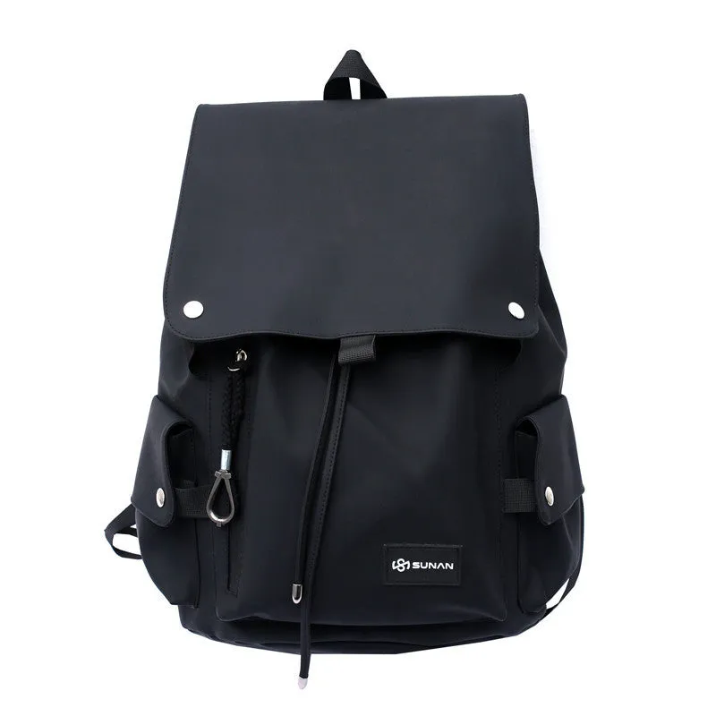 Large-capacity Ins backpack locomotive school bag in Oxford cloth with colour-contrast design for students