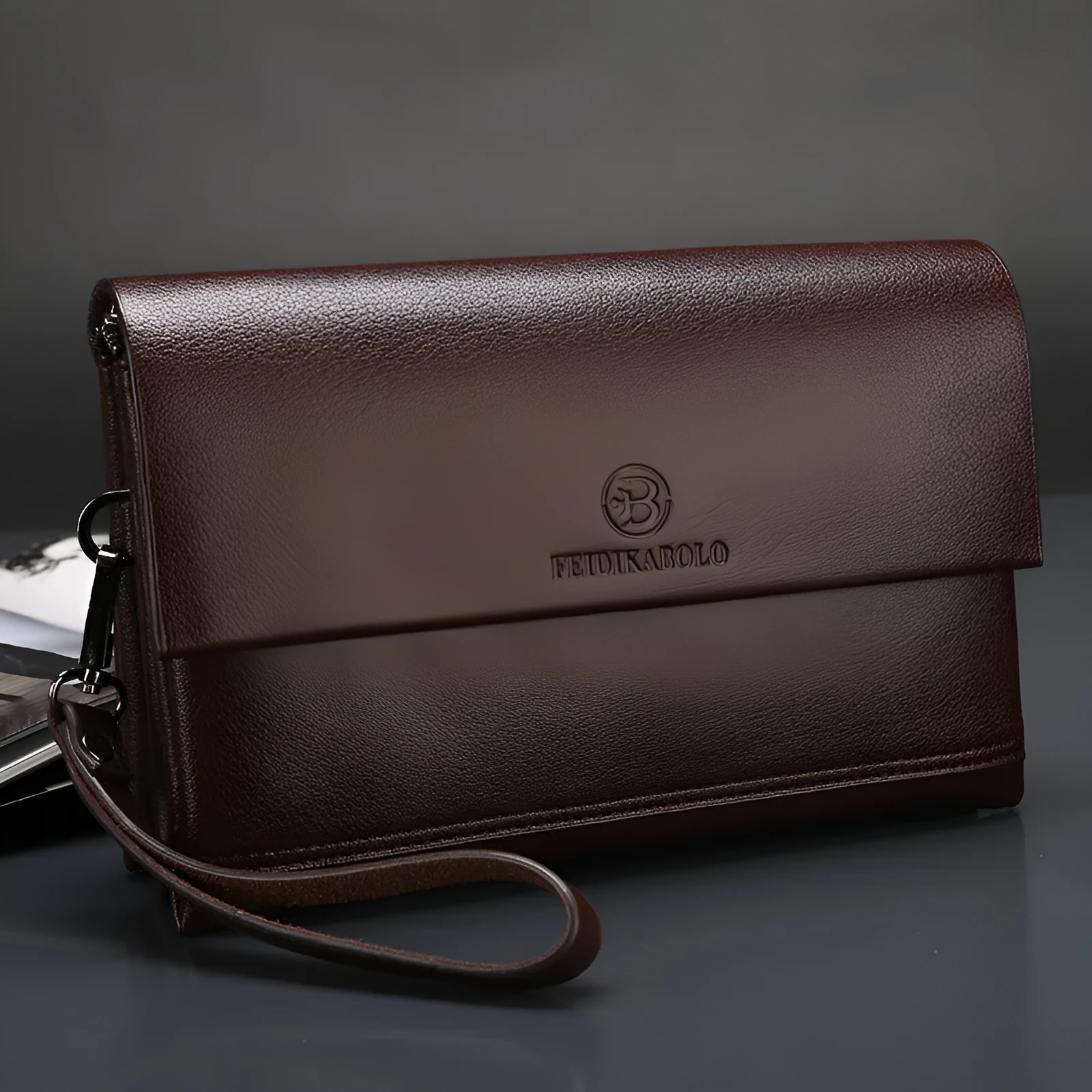 2021 Paul genuine leather man bag business hand bag men purse black colour