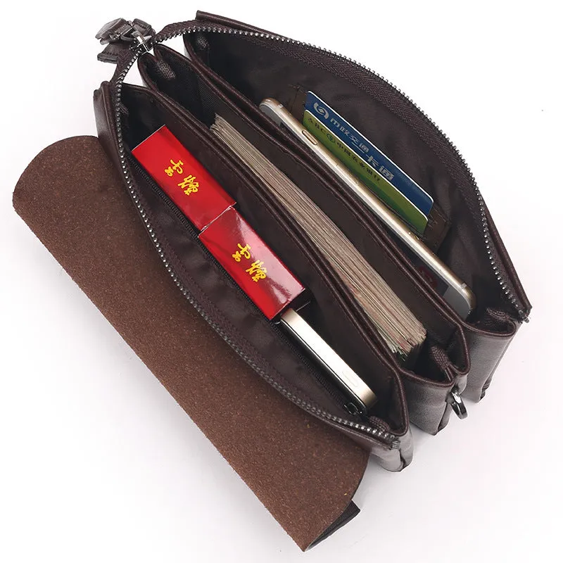 2021 Paul genuine leather man bag business hand bag men purse black colour