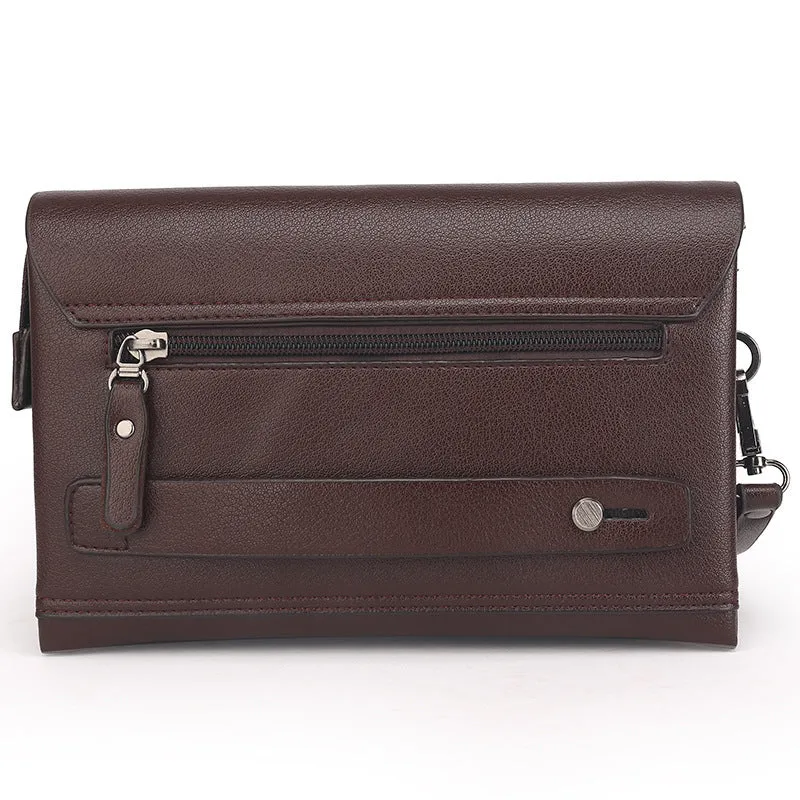 2021 Paul genuine leather man bag business hand bag men purse black colour