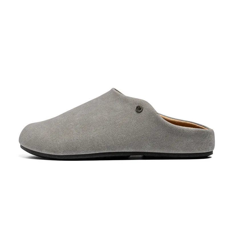Fashion Soft Bottom Retro Slip-on Thick Bottom Loafer in black, side view, matte upper and rubber sole
