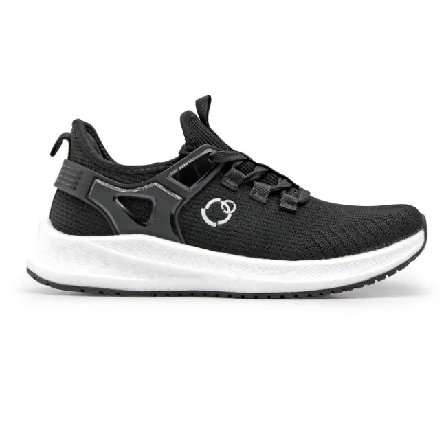 Grounded Conductive Sports Shoes in black with EVA anti-slip outsole and mesh upper