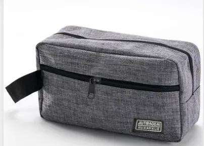 Ultra-light nylon makeup bag in solid colour for men and women travel