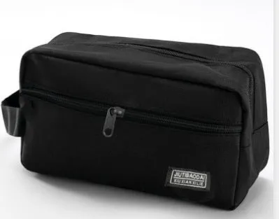 Ultra-light nylon makeup bag in solid colour for men and women travel