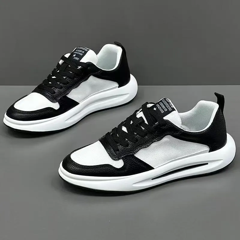 Men's breathable mesh casual shoes in white and yellow with rubber sole, size 39 to 43