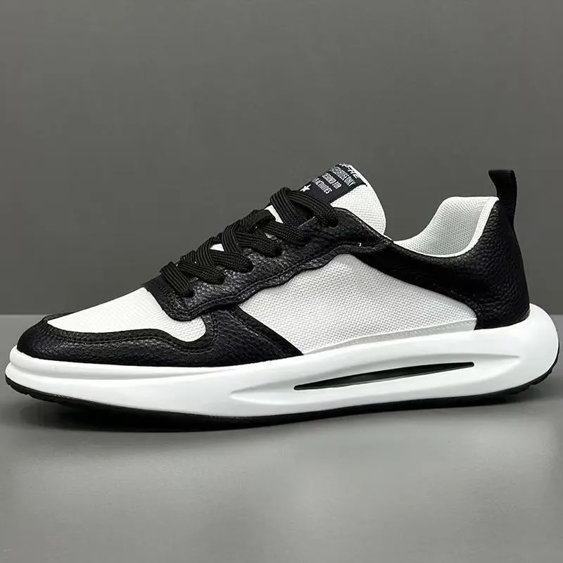 Men's breathable mesh casual shoes in white and yellow with rubber sole, size 39 to 43