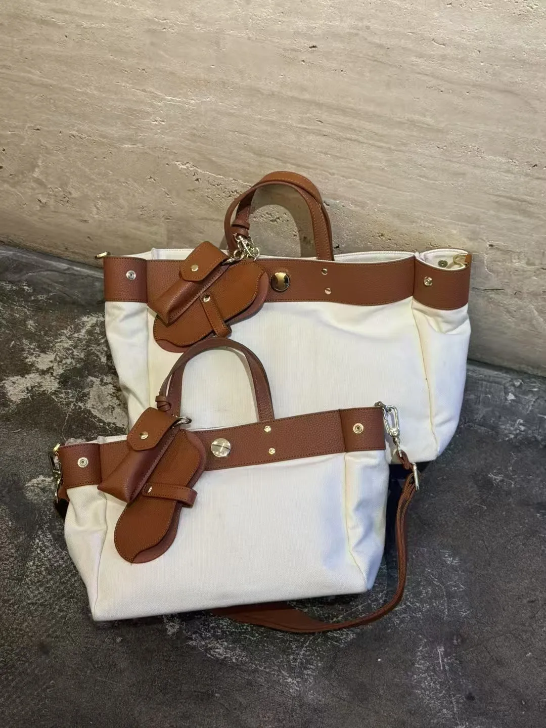 Genuine leather high canvas crossbody bag with soft cowhide texture in wine red colour