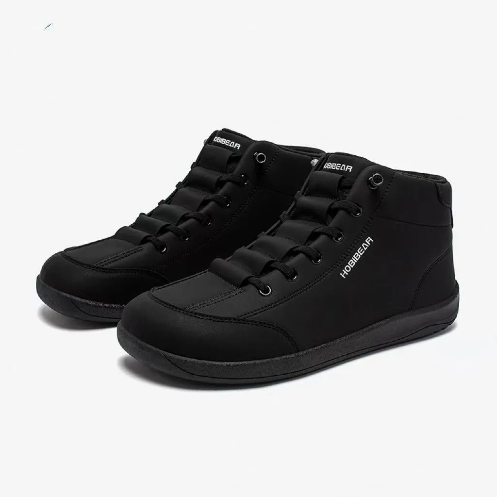 Wide toe slip-on flat shoes for women, rubber sole, front lace-up, available in multiple colours