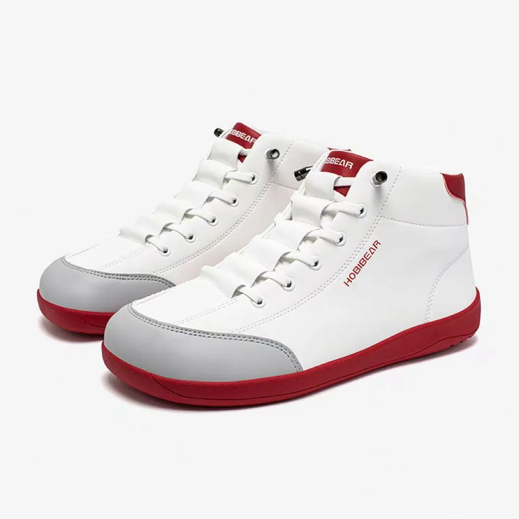 Wide toe slip-on flat shoes for women, rubber sole, front lace-up, available in multiple colours