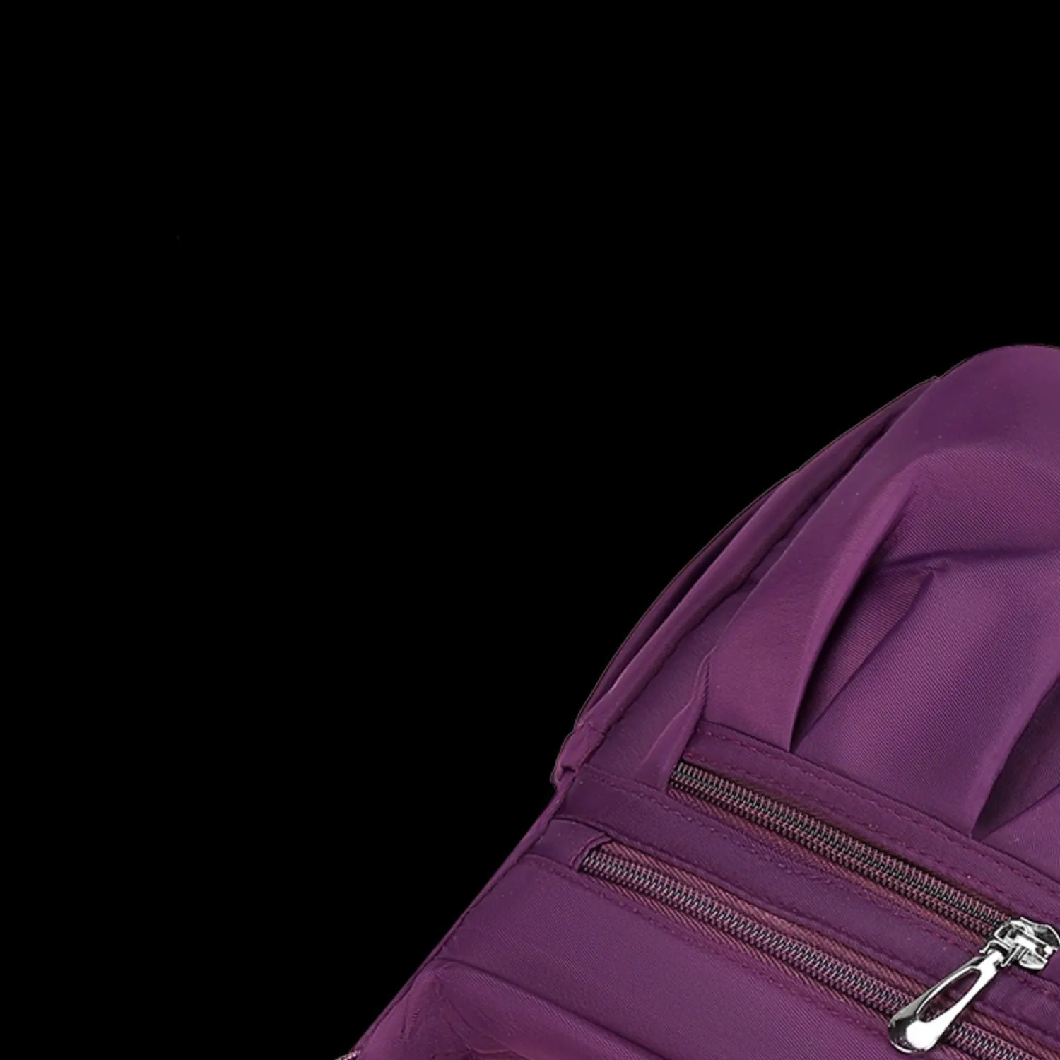 Canvas crossbody bag for women large capacity horizontal square shape with sewing line details