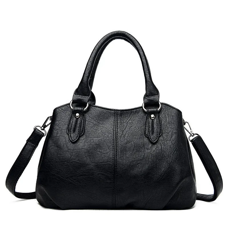 Casual crossbody backpack, large capacity, PU leather, dumpling shape, urban simplicity style, five colour options