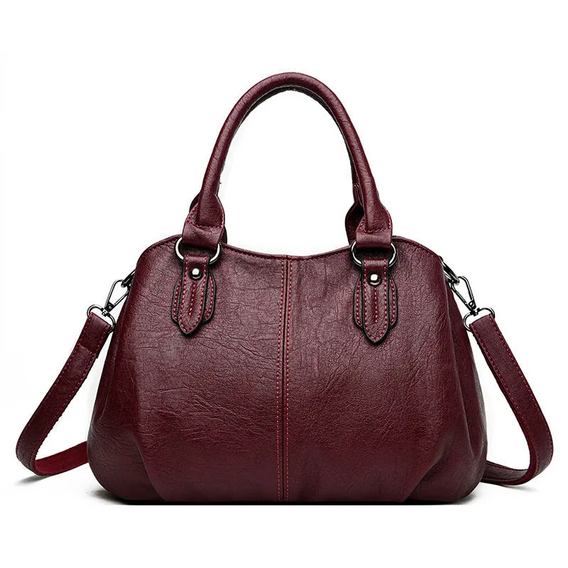 Casual crossbody backpack, large capacity, PU leather, dumpling shape, urban simplicity style, five colour options