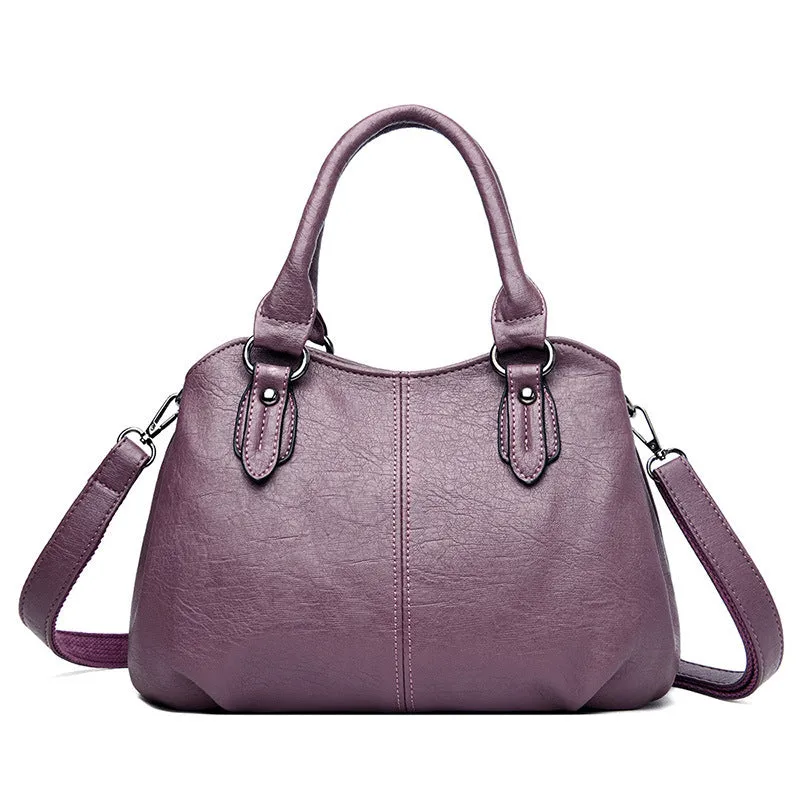 Casual crossbody backpack, large capacity, PU leather, dumpling shape, urban simplicity style, five colour options