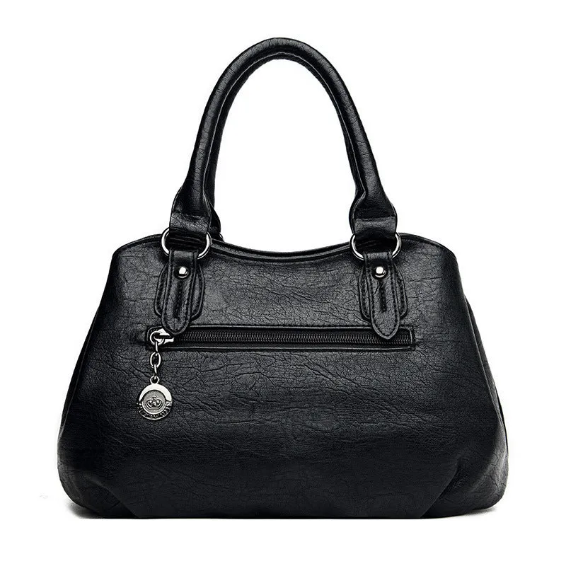 Casual crossbody backpack, large capacity, PU leather, dumpling shape, urban simplicity style, five colour options