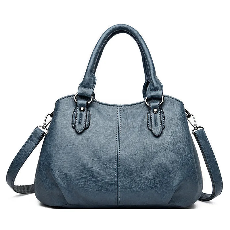 Casual crossbody backpack, large capacity, PU leather, dumpling shape, urban simplicity style, five colour options