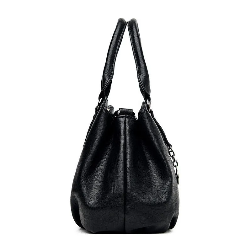 Casual crossbody backpack, large capacity, PU leather, dumpling shape, urban simplicity style, five colour options