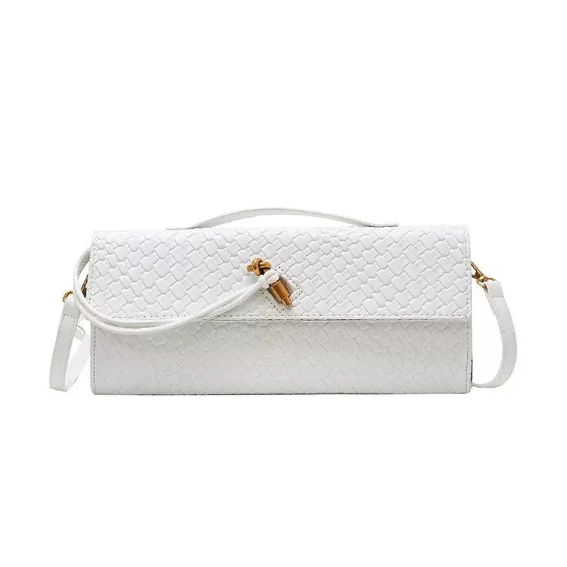 Retro PU leather shoulder messenger bag in hard construction with single strap and polyester lining, multiple colour options.