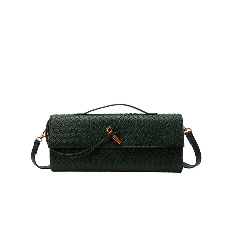 Retro PU leather shoulder messenger bag in hard construction with single strap and polyester lining, multiple colour options.