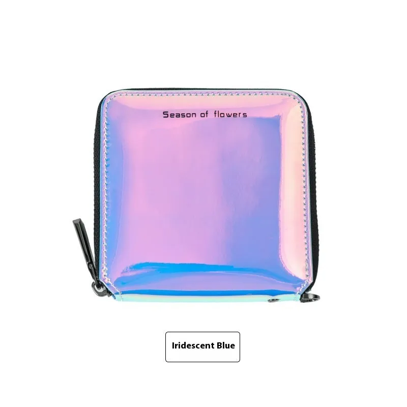 Women's Korean-style short folding wallet in compact 11cm size with three colour options