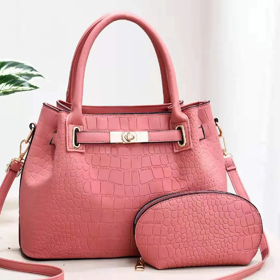 Large capacity women's PU shoulder bag in solid colour with single shoulder strap, available in multiple colours