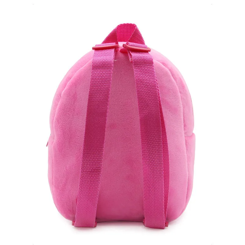 Soft plush backpack with cartoon Radish Rabbit design, small size, anime pattern, polyester lining