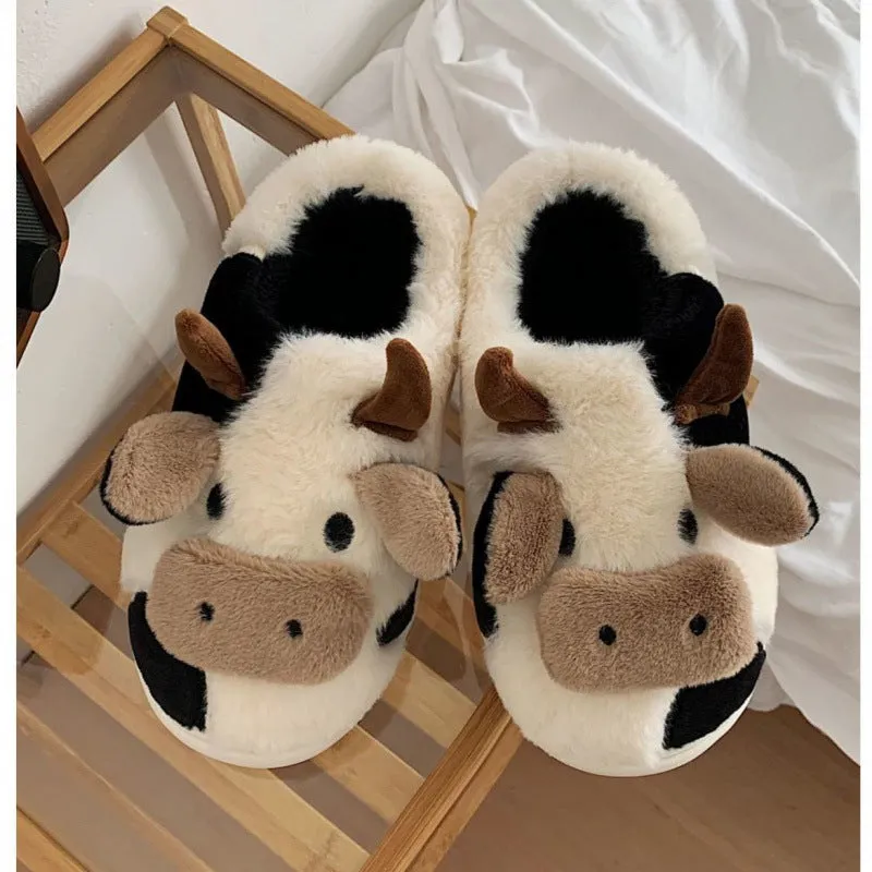 Women's cotton platform slippers with non-slip PVC sole, sweet style, indoor home footwear