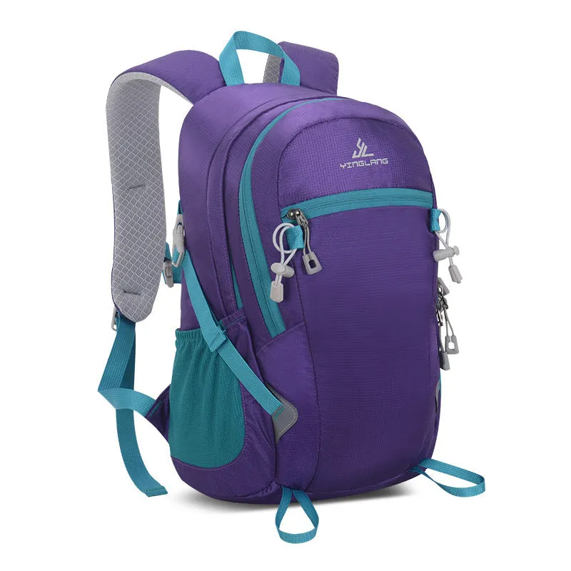 Ultralight 20L hiking backpack with air pillow straps, waterproof nylon, available in multiple colours
