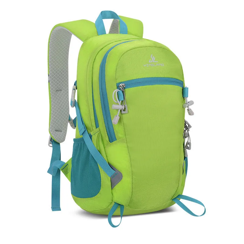 Ultralight 20L hiking backpack with air pillow straps, waterproof nylon, available in multiple colours
