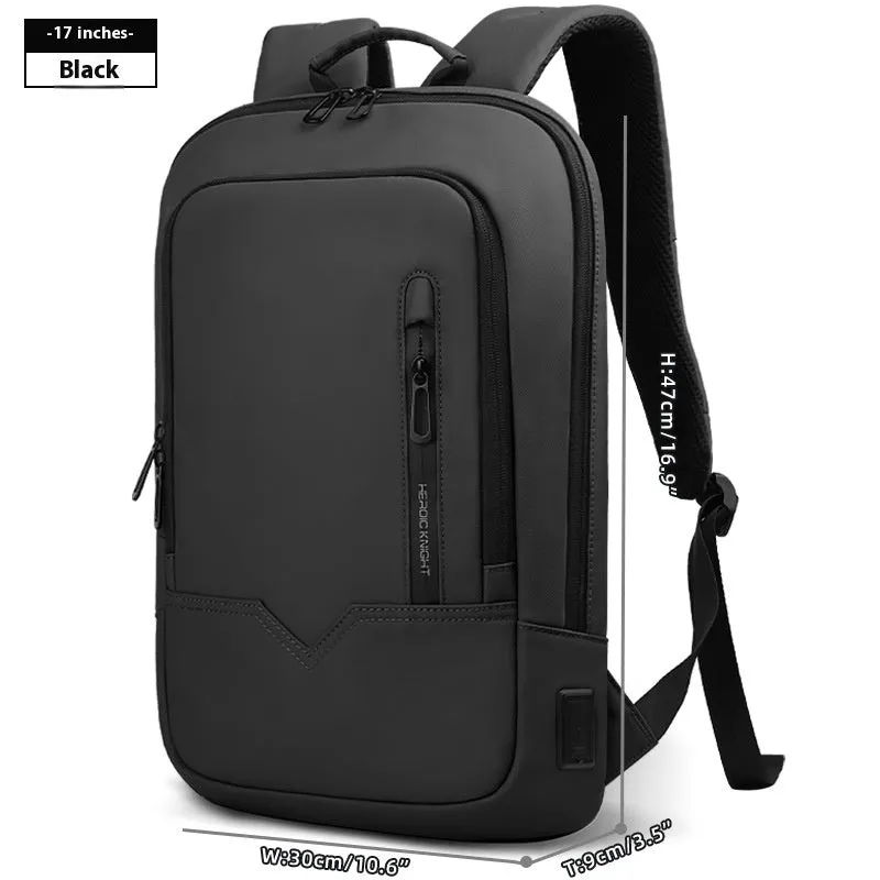 Lightweight small polyester commuter backpack with USB port, shown in a solid colour.