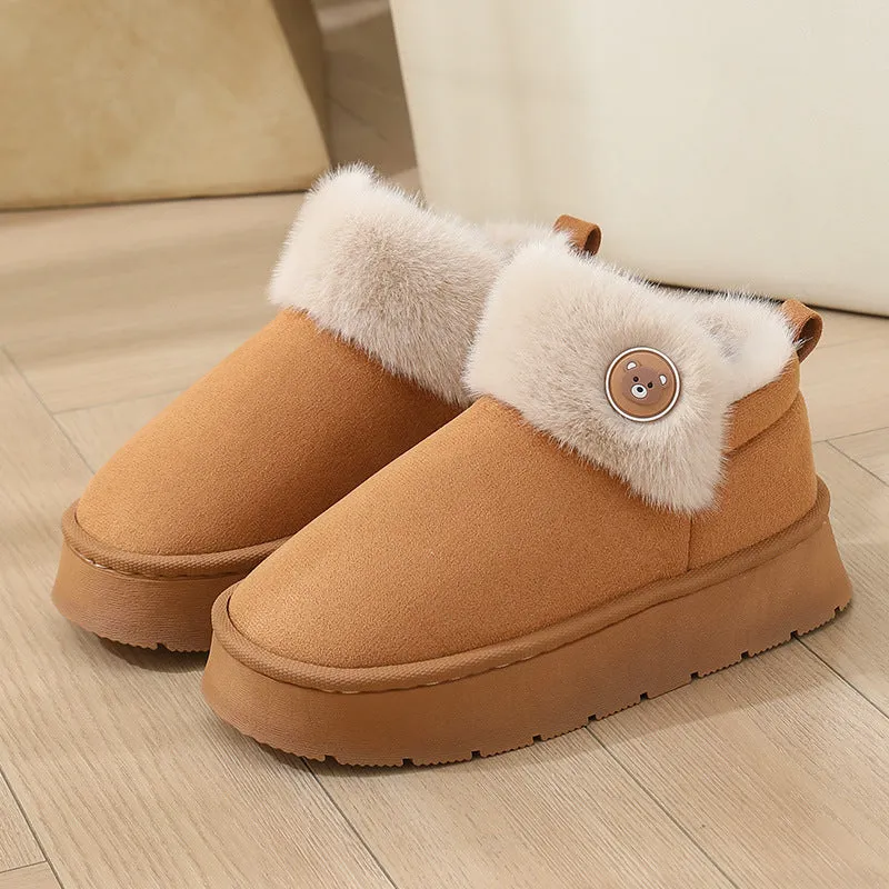 Women's casual flower sneakers with ankle wrap cotton slippers – flat heel, round toe, flyknit upper, multiple sizes