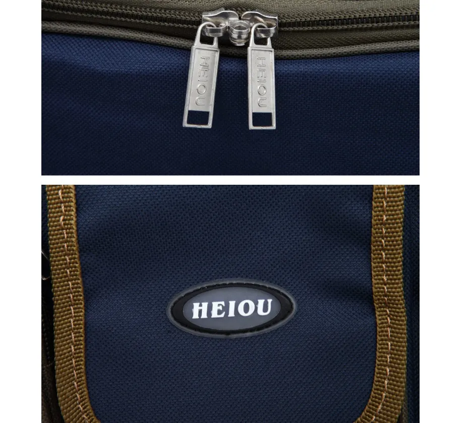 Oxford cloth shoulder bag in black with soft handle and shoulder strap, capacity 56-75 litres