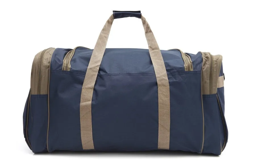 Oxford cloth shoulder bag in black with soft handle and shoulder strap, capacity 56-75 litres