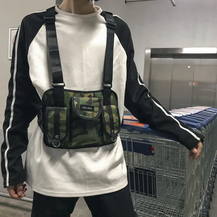 Nylon casual sports backpack in black with curved shoulder straps and plain finish, 20-35L capacity