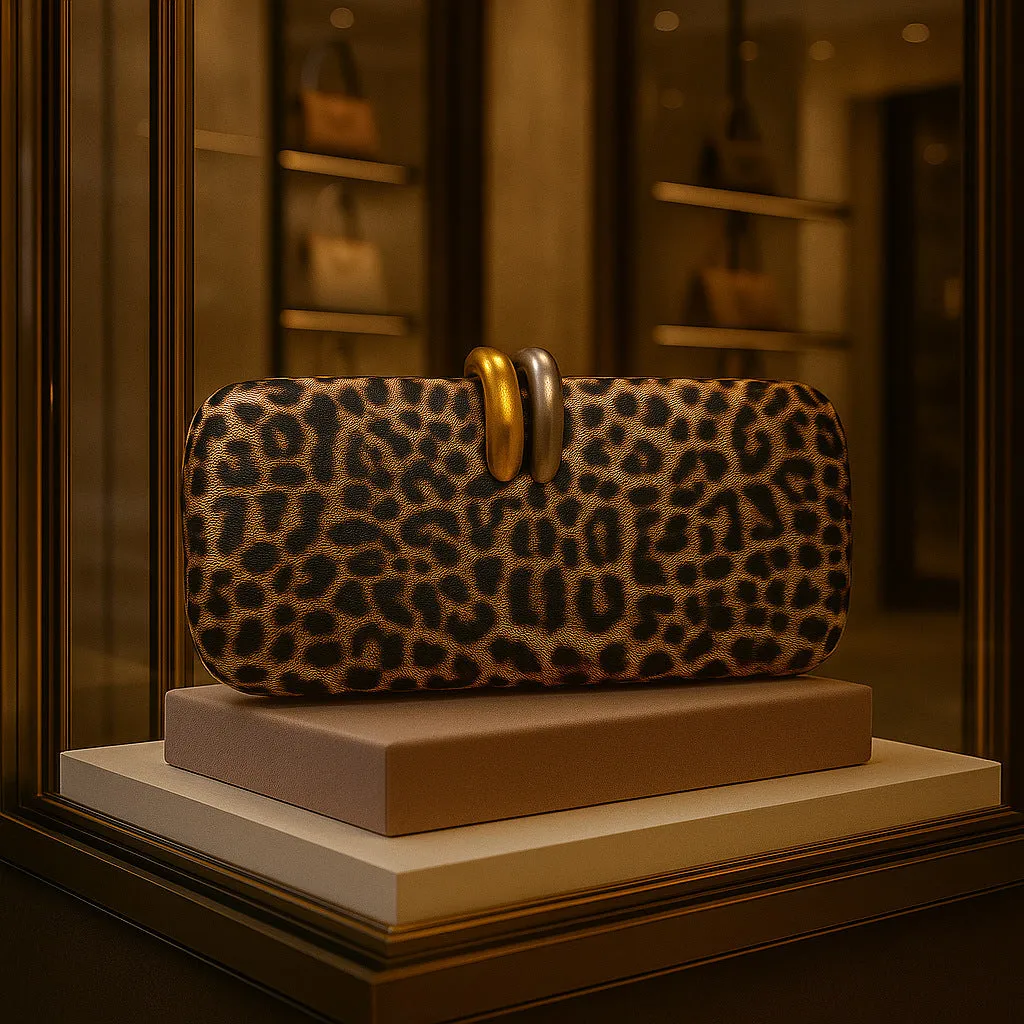Hard oval PU clutch bag with chain strap in burgundy, showing three-dimensional pocket and crossbody wear option