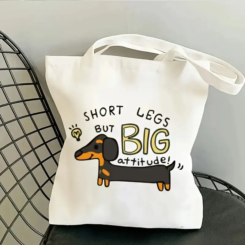 Ins student large capacity canvas shoulder bag with flap closure, 35x42cm, in a printed finish