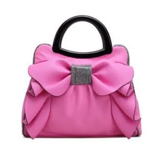 Women handbag designer leather handbags retro wedding tote with bow detail and flower embossed texture in beige colour
