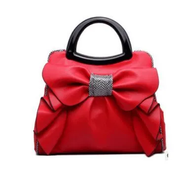 Women handbag designer leather handbags retro wedding tote with bow detail and flower embossed texture in beige colour