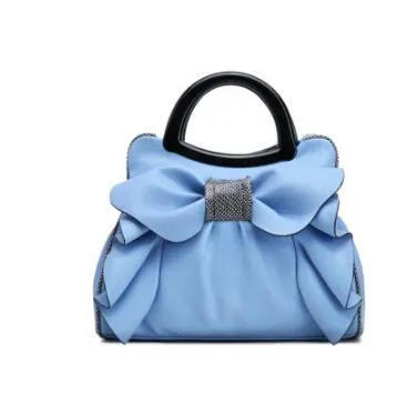 Women handbag designer leather handbags retro wedding tote with bow detail and flower embossed texture in beige colour