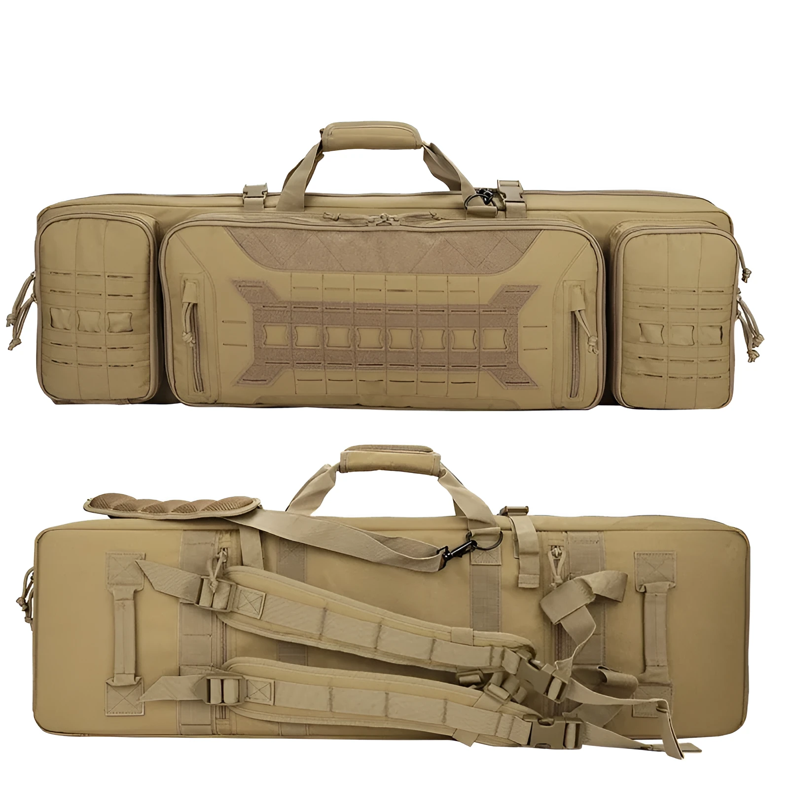 Outdoor Real CS 36-inch water bomb bag in black polyester with solid colour design for paintball and fishing sports