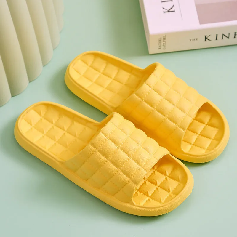 Couple summer slippers unisex EVA waterproof non-slip bathroom flip-flops in multiple colours