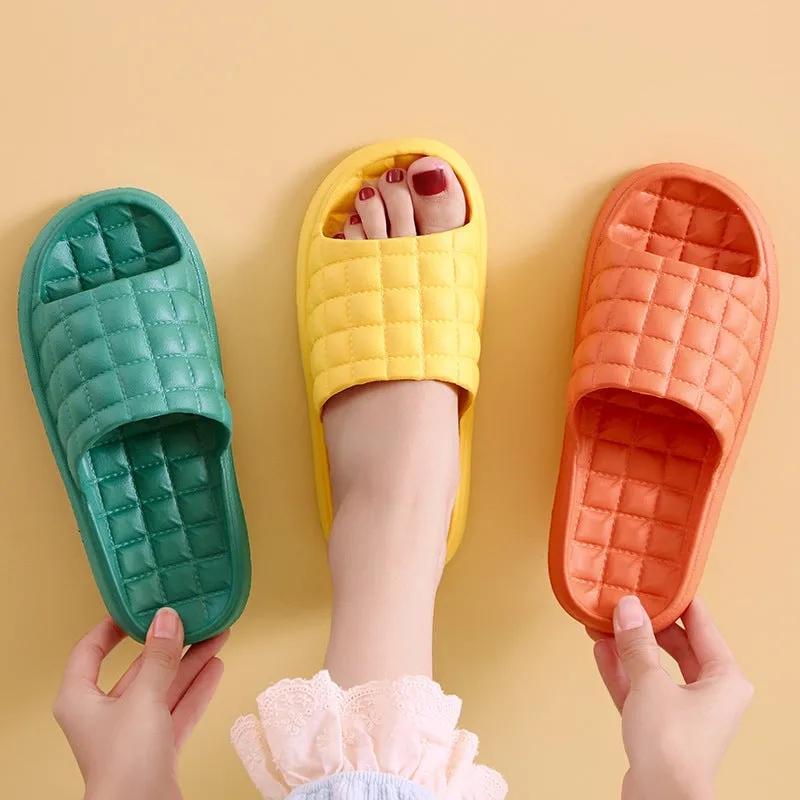 Couple summer slippers unisex EVA waterproof non-slip bathroom flip-flops in multiple colours