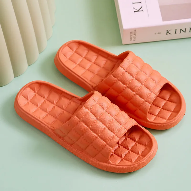 Couple summer slippers unisex EVA waterproof non-slip bathroom flip-flops in multiple colours