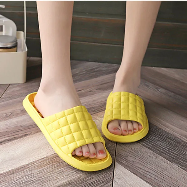 Couple summer slippers unisex EVA waterproof non-slip bathroom flip-flops in multiple colours