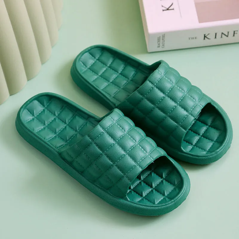 Couple summer slippers unisex EVA waterproof non-slip bathroom flip-flops in multiple colours