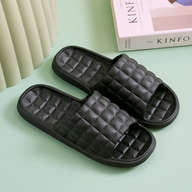 Couple summer slippers unisex EVA waterproof non-slip bathroom flip-flops in multiple colours